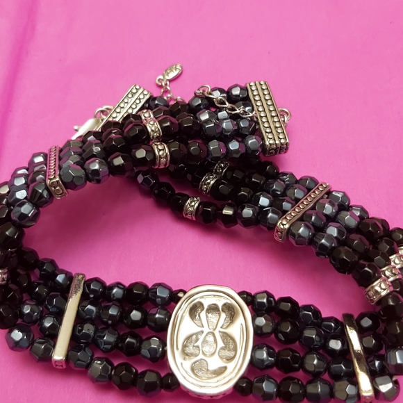 Vintage Two-Toned Égyptien Necklace with Real Pearls - Picture 7 of 9